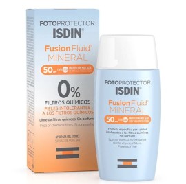 ISDIN Fotoprotector Fusion Fluid Mineral SPF50 Αντηλιακό Προσώπου με Φυσικά Φίλτρα, 50ml