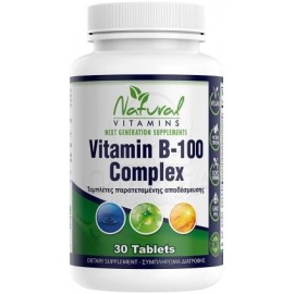 Natural Vitamins B-100 Complex, 30 κάψουλες