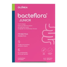 Olonea BacteFlora Junior Προβιοτικά σε Σκόνη με Ουδέτερη Γεύση, 10 φακελάκια