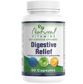 Natural Vitamins Digestive Relief, 60 κάψουλες