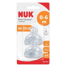 Nuk First Choice+ Θηλή Σιλικόνης 0-6m Small, 1 τεμάχιο