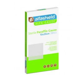 Alfashield Alfa-Gauze Sterile Paraffin Gauze 10x20cm 10 τεμάχια