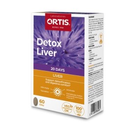 Ortis Detox Liver Συμπλήρωμα Διατροφής Για Αποτοξίνωση 60 ταμπλέτες