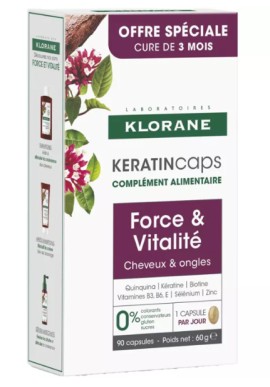 Klorane Keratin Συμπλήρωμα για Μαλλιά και Νύχια, 90 κάψουλες