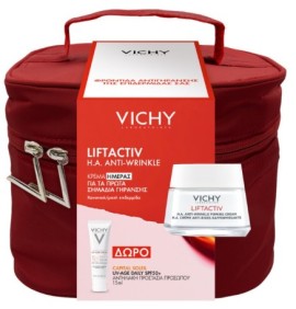 Vichy Promo Liftactiv H.A. Κρέμα Προσώπου για Κανονική - Μεικτή Επιδερμίδα 50ml & ΔΩΡΟ Capital Soleil, UV-AGE DAILY SPF50+ 15ml & Κόκκινο Νεσεσέρ