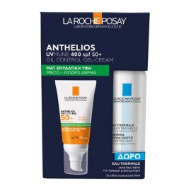 La Roche Posey Anthelios UVmune 400 spf50+ Ματ Ενυδατική Υφή για Μικτό-Λιπαρό Δέρμα, Δώρο Eau Thermale 50ml