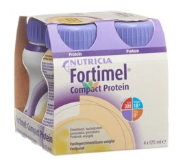 Nutricia Fortimel Compact - Ρόφημα για Πρόσληψη Όλων των Απαραίτητων Θρεπτικών Συστατικών, με Γεύση Βανίλια  4x125ml