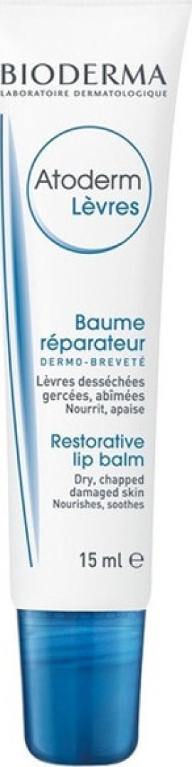 Bioderma Atoderm Baume lèvres, Eπανορθωτικό Lip Balm για Σκασμένα Χείλη 15ml