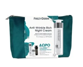 Frezyderm Promo Anti-Wrinkle Rich Night Αντιγηραντική Κρέμα Νύχτας 50ml & Anti-Wrinkle Rich Day Αντιγηραντική Κρέμα Ημέρας 15ml & Anti-Wrinkle Effect Eye Cream 5ml & Velvet Colors Make Up Medium Φακελάκι 2ml