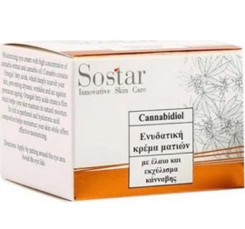 Sostar Cannabidiol Ενυδατική Κρέμα Ματιών με έλαιο & εκχύλισμα Κάνναβης, 30ml