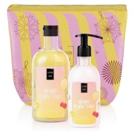 Lavish Care Merry Lemon Tart Bag Set Bath & Shower Gel Αφρόλουτρο 500 ml + Glitter Body Lotion 300 ml