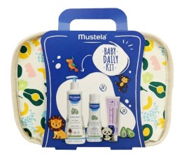 Mustela Set Hydra Bebe Body Lotion 500ml, 2x Gentle Cleansing Gel 200ml & 2x 123 Vitamin Barrier Cream 100ml & Δώρο Νεσεσέρ