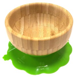 Ola Bamboo Bowl with Succion Base Μπολ με Βάση Σιλικόνης, 1τμχ