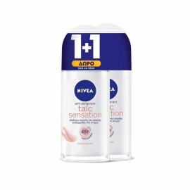 Nivea Πακέτο Προσφοράς Talc Sensation Roll on Deodorant Anti-perspirant 48h Protection 2x50ml 1+1 Δώρο