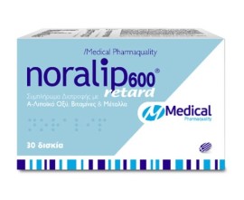 Medical Pharmaquality Noralip 600 retard, 30 Δισκία