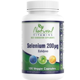 Natural Vitamins Selenium 200μg, 100 κάψουλες