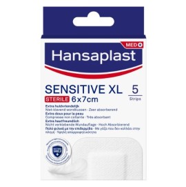 Hansaplast Ultra Sensitive XL Επιθέματα για Ευαίσθητο Δέρμα 5x7,2cm, 5 τεμάχια