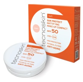 Tecnoskin Sun Protect Mattifying Make-Up Compact SPF50 Αντηλιακή Πούδρα Προσώπου, 10g