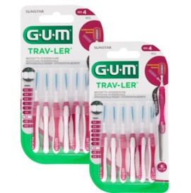 Gum 1612 Trav-Ler Promo (-50% στο 2ο προϊον) Μεσοδόντια Βουρτσάκια 1,4mm, 2x6τεμ