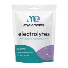 My Elements Electrolytes Συμπλήρωμα Διατροφής με Κάλιο, Νάτριο, Χλώριο & Μαγνήσιο 10 Αναβράζουσες Ταμπλέτες