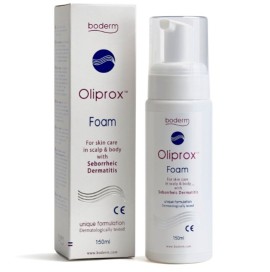 Boderm Oliprox Foam Αφρός Καθαρισμού για την Αντιμετώπιση της Σμηγματορροϊκής Δερματίδας στο Σώμα & στο Κεφάλι, 150ml